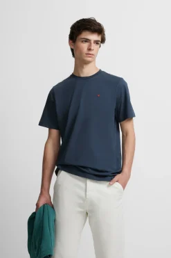 Silbon Camiseta minilogo Azul marino Sale