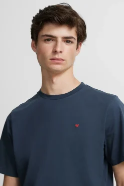 Silbon Camiseta minilogo Azul marino Sale