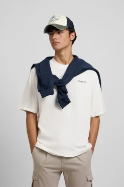 Silbon Camiseta special fit tennis society Marfil Clearance