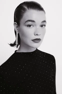 Springfield Camiseta strass negro Sale