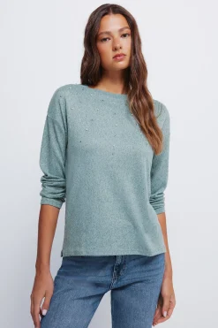 Springfield Camiseta tachas posicionadas verde Clearance