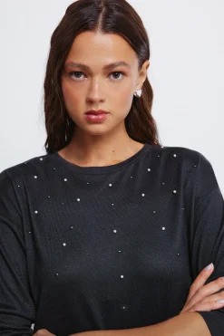 Springfield Camiseta tachas posicionadas gris Discount