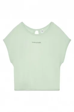 Dash and Stars Camiseta tejido extra suave verde Sale