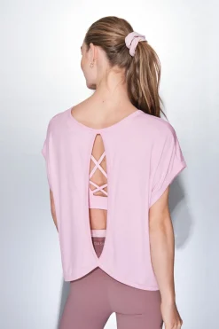 Dash and Stars Camiseta tejido extra suave rosa Best