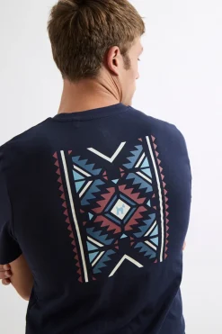 Williot Camiseta Étnica Azul marino New