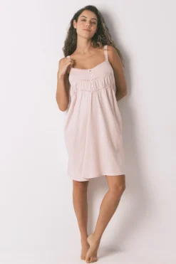 Women'secret Camisón midi "maternity" algodón rosa Sale