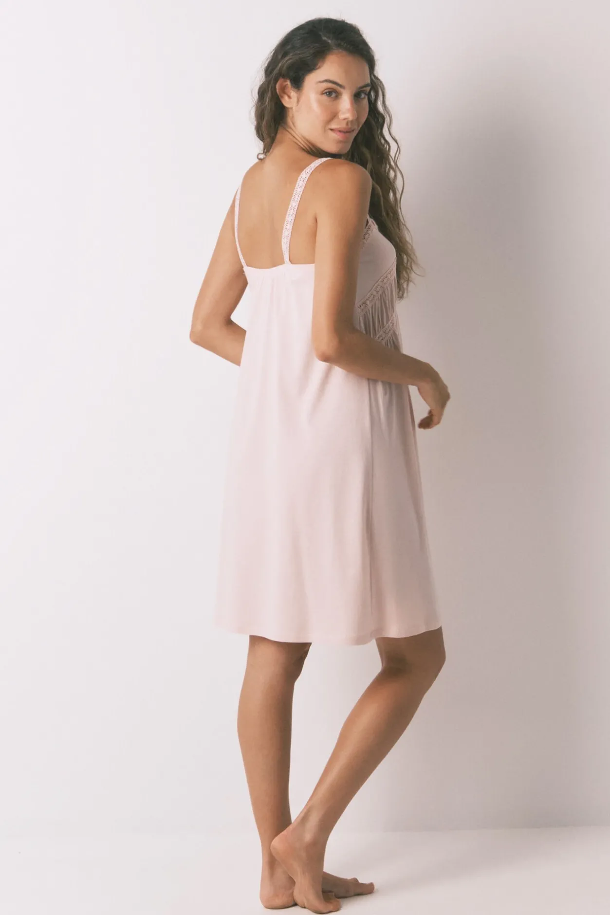 Women'secret Camisón midi "maternity" algodón rosa Sale