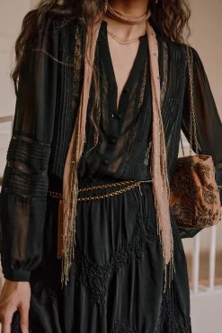 Hoss Intropia Candice. Blusa romántica Negro Outlet