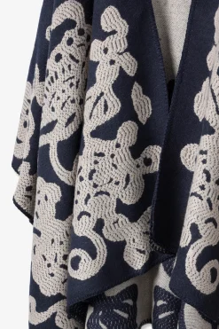 Vilanova Capa Bicolor Bordada Azul Online