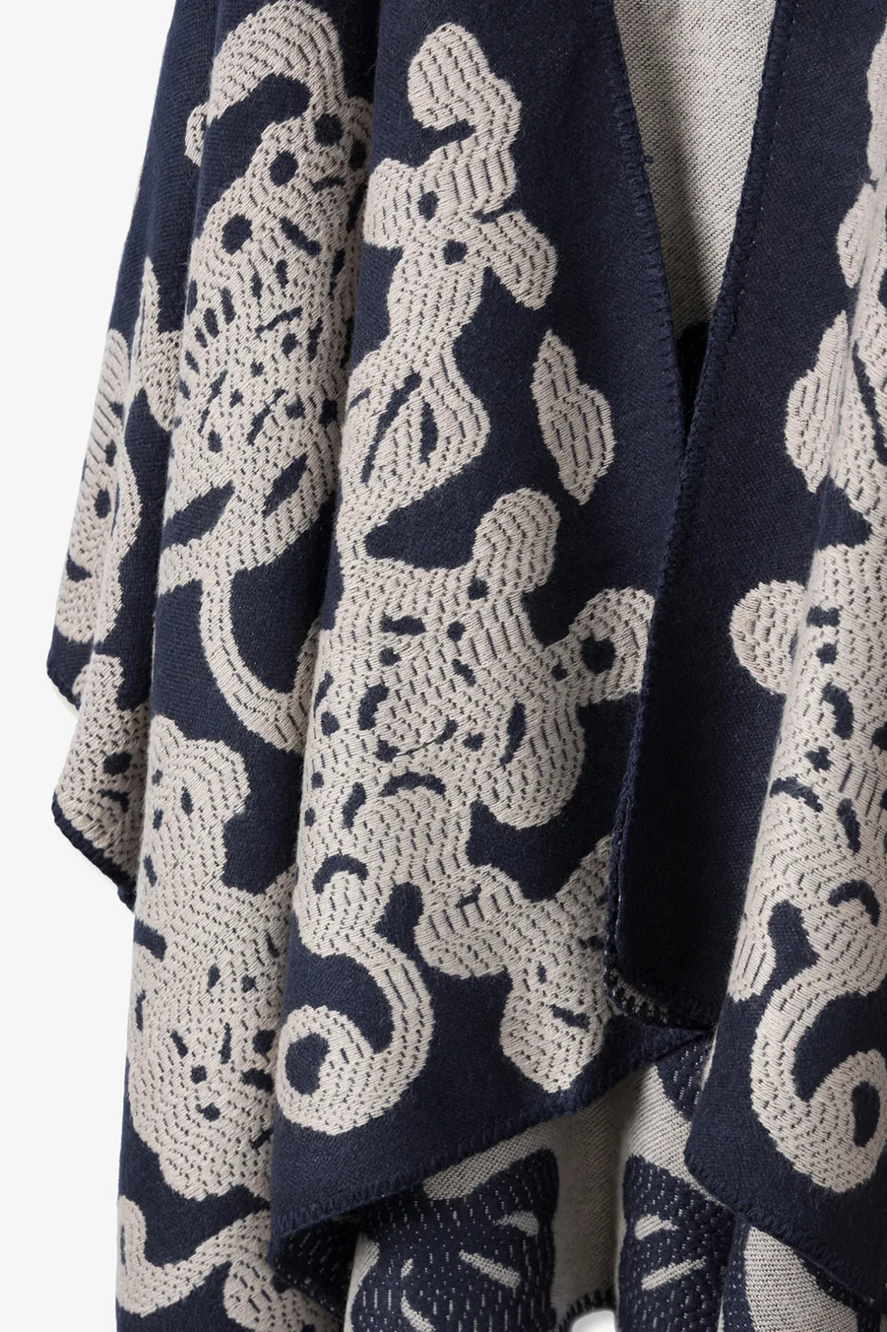 Vilanova Capa Bicolor Bordada Azul Online