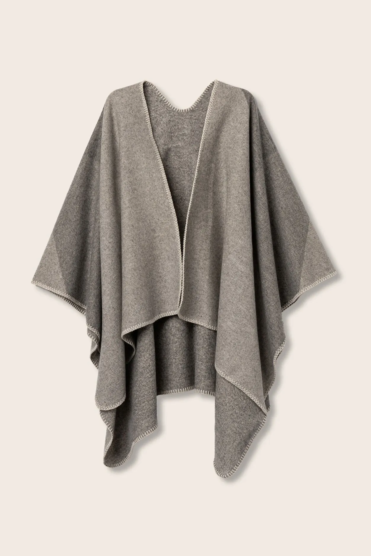 Vilanova Capa Bufanda Bicolor gris Clearance