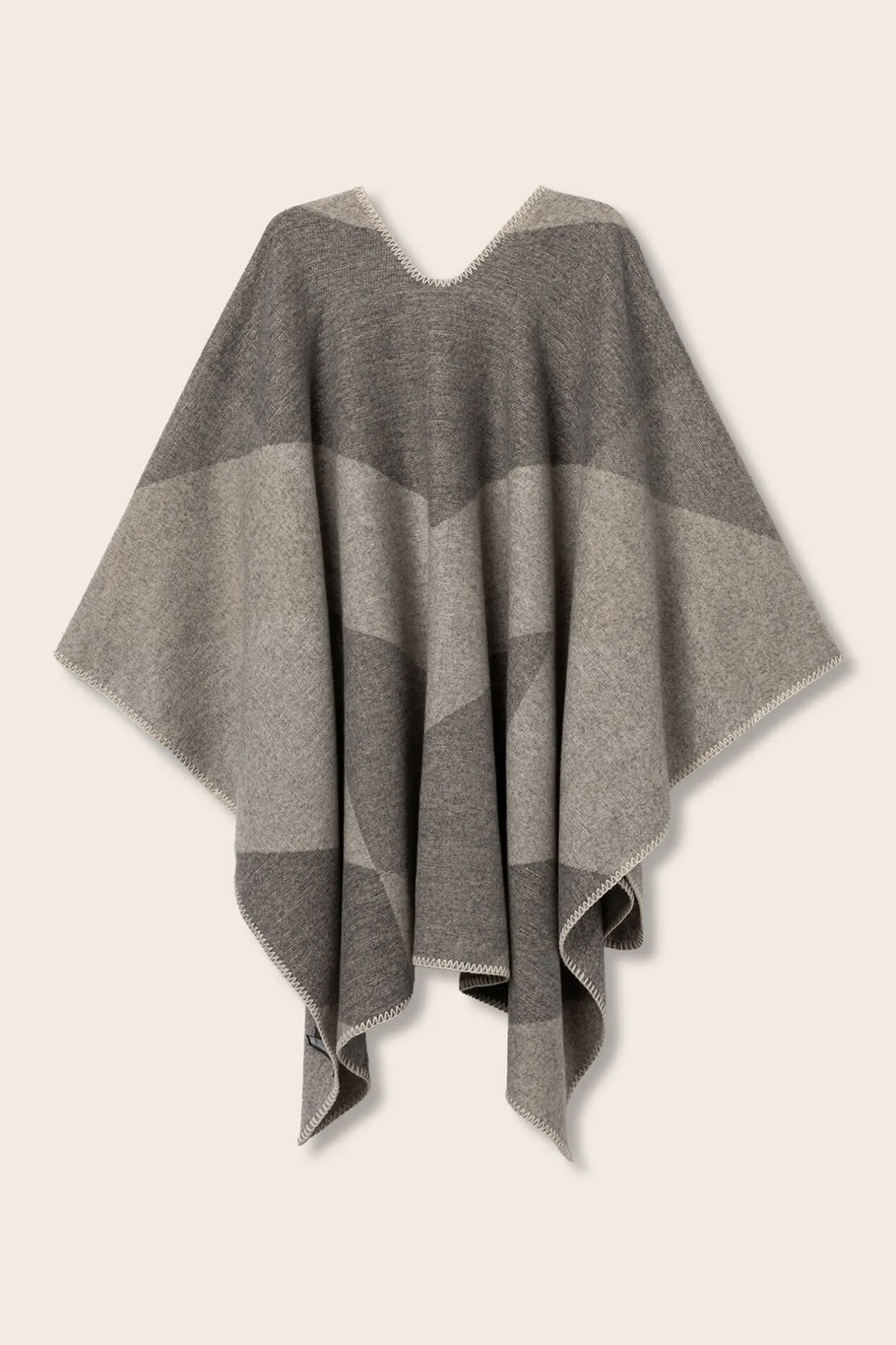 Vilanova Capa Bufanda Bicolor gris Clearance