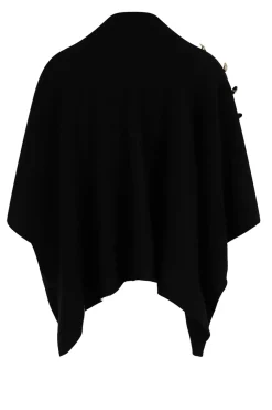 Morgan Capa con cuello alto Negro