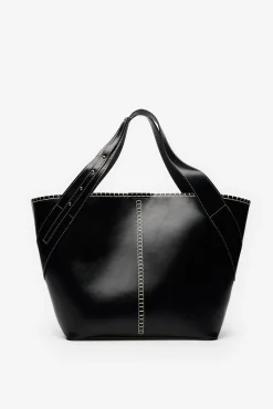 Cortefiel Capazo pespuntes Negro Discount