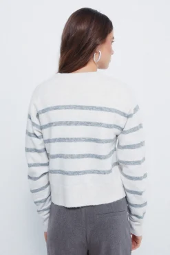 Springfield Cardigan botones cuello redondo beige