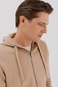 Cortefiel Cardigan con capucha Beige Outlet