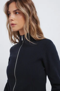 Springfield Cardigan cremallera azul Best