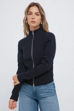 Springfield Cardigan cremallera azul Best