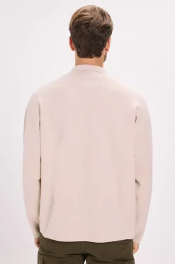 Jack & Jones Cardigan de punto cremallera Beige Outlet