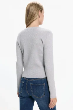 Vero Moda Cardigan detalles lúrex Gris Discount