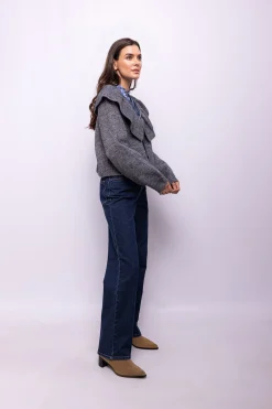 Object Cardigan lana y alpaca Gris Sale