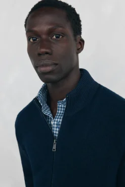 Pedro del Hierro Cardigan premium navideño algodón cierre cremallera Azul Online