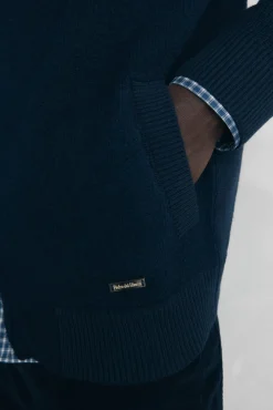 Pedro del Hierro Cardigan premium navideño algodón cierre cremallera Azul Online