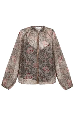 Hoss Intropia Carolina. Blusa estampada Kaki Hot