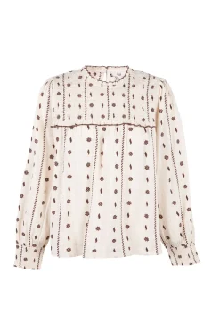 Hoss Intropia Catalina. Blusa con canesú Blanco Clearance