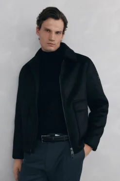 Pedro del Hierro Cazadora Negro Online