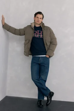 Pedro del Hierro Cazadora acolchada con detalle de bolsillo Beige Best