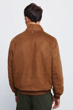 Springfield Cazadora acolchada efecto ante beige New