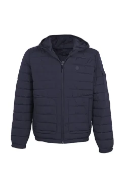 Cortefiel Cazadora acolchada ultralight con capucha Azul marino Outlet