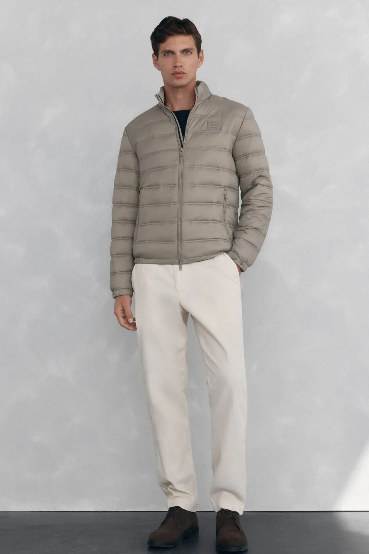 Pedro del Hierro Cazadora acolchada ultralight Beige Clearance