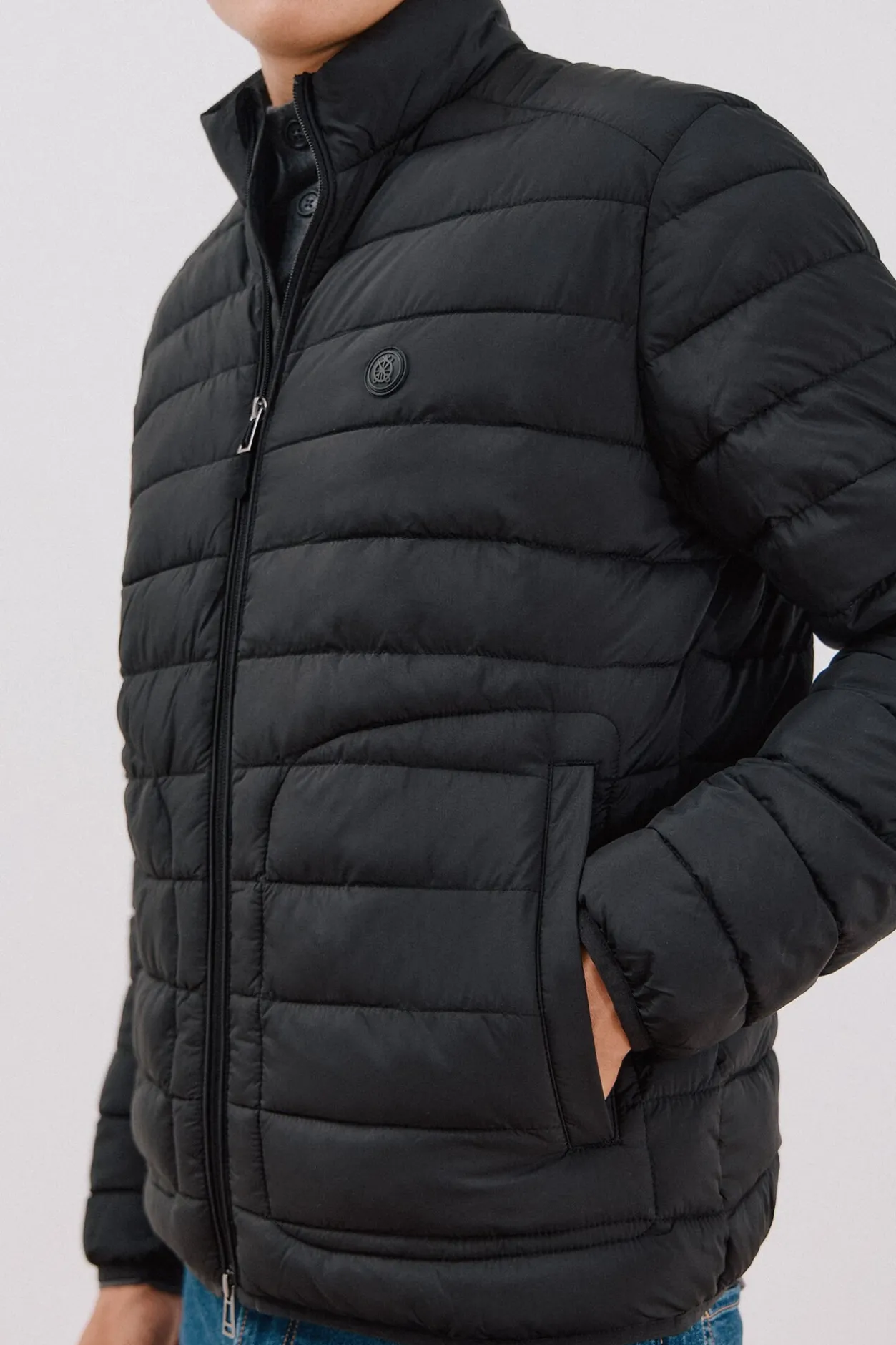 Cortefiel Cazadora acolchada ultralight Negro Sale