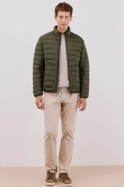 Cortefiel Cazadora acolchada ultralight Kaki