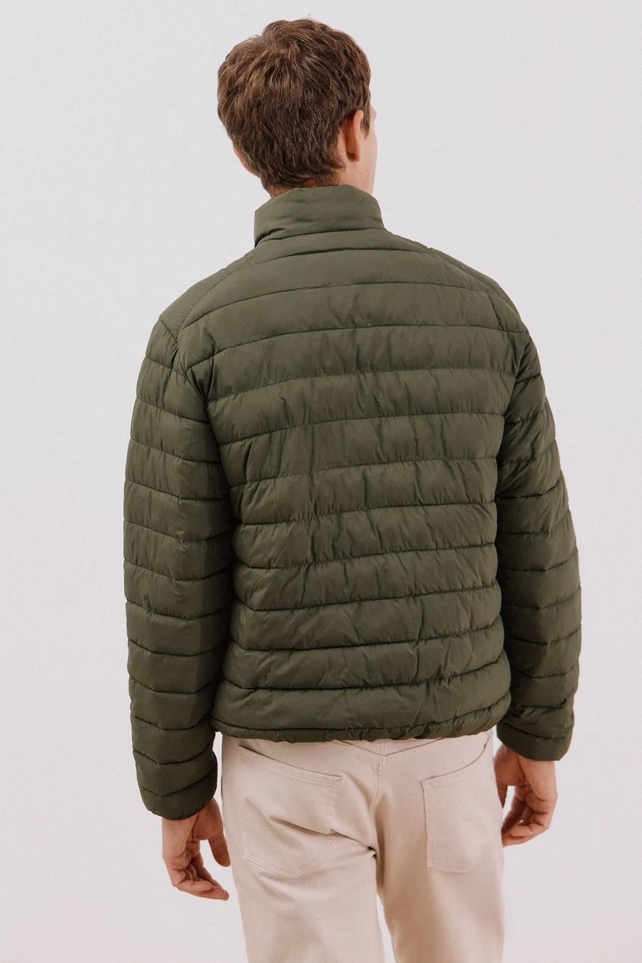 Cortefiel Cazadora acolchada ultralight Kaki