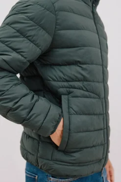 Cortefiel Cazadora acolchada ultralight Verde oscuro New