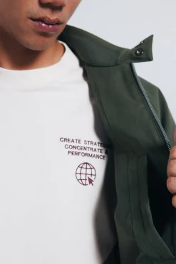 Springfield Cazadora algodón kaki Online