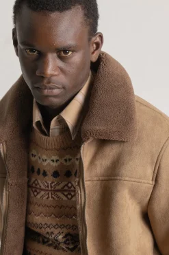 PuroEGO Cazadora aviador Marr&oacute;n Sale