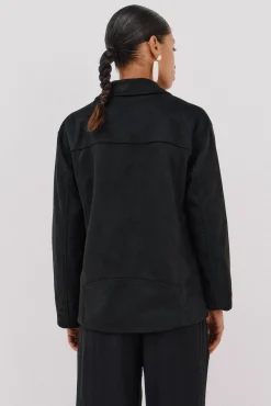 Cortefiel Cazadora biker efecto ante Negro Clearance