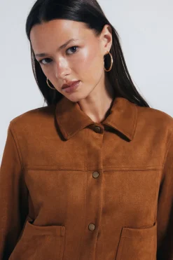 Springfield Cazadora bolsillos antelina nude Best