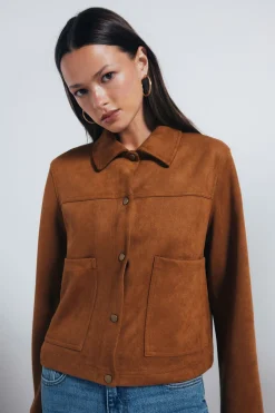 Springfield Cazadora bolsillos antelina nude Best