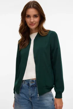 Vero Moda Cazadora bomber Verde oscuro Clearance