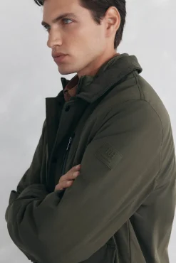 Pedro del Hierro Cazadora con cuello pana Verde Clearance