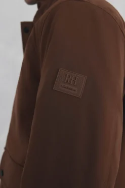 Pedro del Hierro Cazadora con cuello pana Marr&oacute;n New