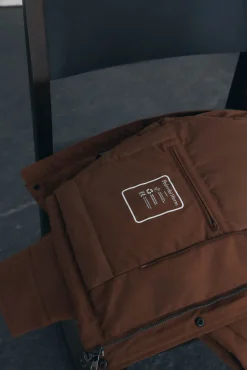 Pedro del Hierro Cazadora con cuello pana Marr&oacute;n New