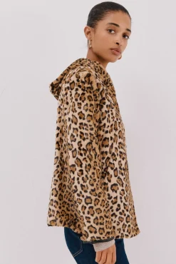 Cortefiel Cazadora corta reversible efecto pelo Negro Best