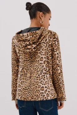 Cortefiel Cazadora corta reversible efecto pelo Negro Best