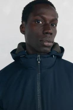 Pedro del Hierro Cazadora cremallera con capucha Azul Online